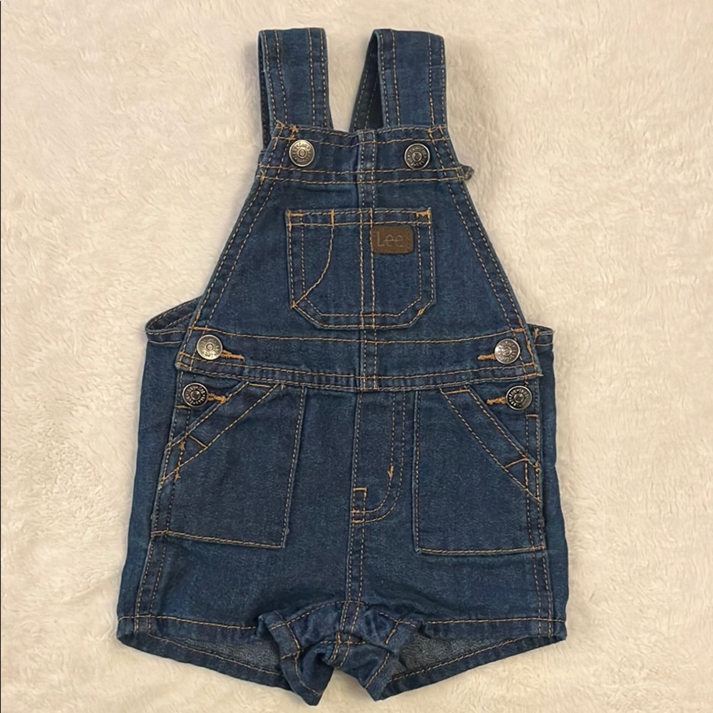 Lee Blue Denim Shorts Adjustable Straps